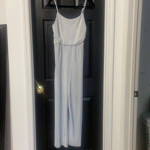 Forever 21 silver jumpsuit